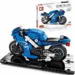 Sembo Block 701102 Yamaha YZF-R1 Blue Motorcycle Toy - Classic Size Building Blocks