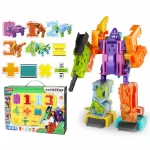 Transformer Dinosaurs Combiners Toys Learning Math Numbers 0/1/2/3/4