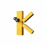 MOC – Letters K Monster Learning Toy - Classic Size Building Blocks