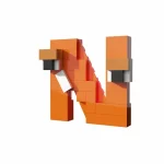 MOC – Letters N Monster Learning Toy - Classic Size Building Blocks