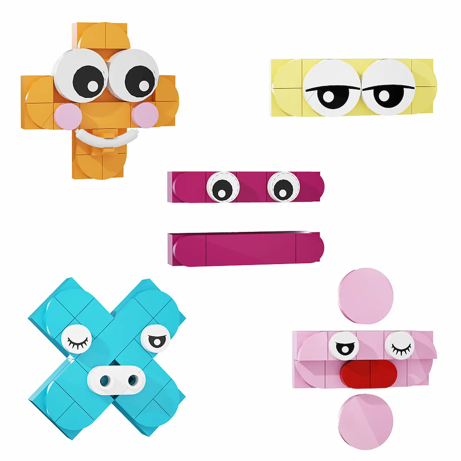 MOC – Mathematical and Arithmetic Operator Symbols(LEGO Alternative Bricks), Learning Math Toy MOC – Mathematical and Arithmetic Operator Symbols(LEGO Alternative Bricks), Learning Math Toy