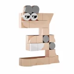 MOC – Monster Number 3/Three, Learning Math Toy - Classic Size Building Blocks