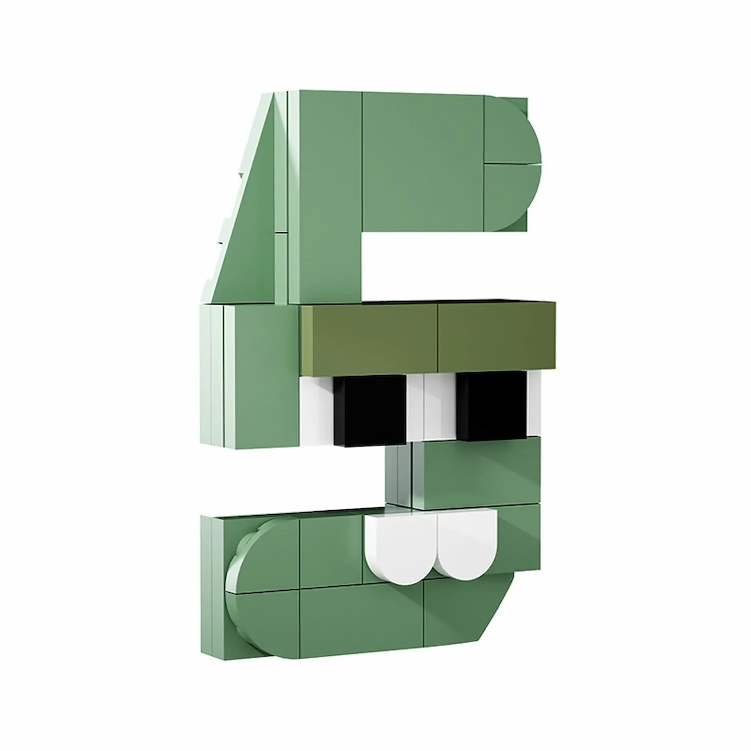 MOC – Monster Number 5Five(LEGO Alternative Bricks), Learning Math Toy MOC – Monster Number 5Five(LEGO Alternative Bricks), Learning Math Toy
