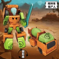 Mixer Construction Vehicle And Zombie Transformer Toy With Sword with background Mixer Construction Vehicle And Zombie Transformer Toy With Sword with background