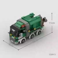 the size of MOC – Green Garbage and Trash Truck Transformer(LEGO Alternative Bricks) the size of MOC – Green Garbage and Trash Truck Transformer(LEGO Alternative Bricks)