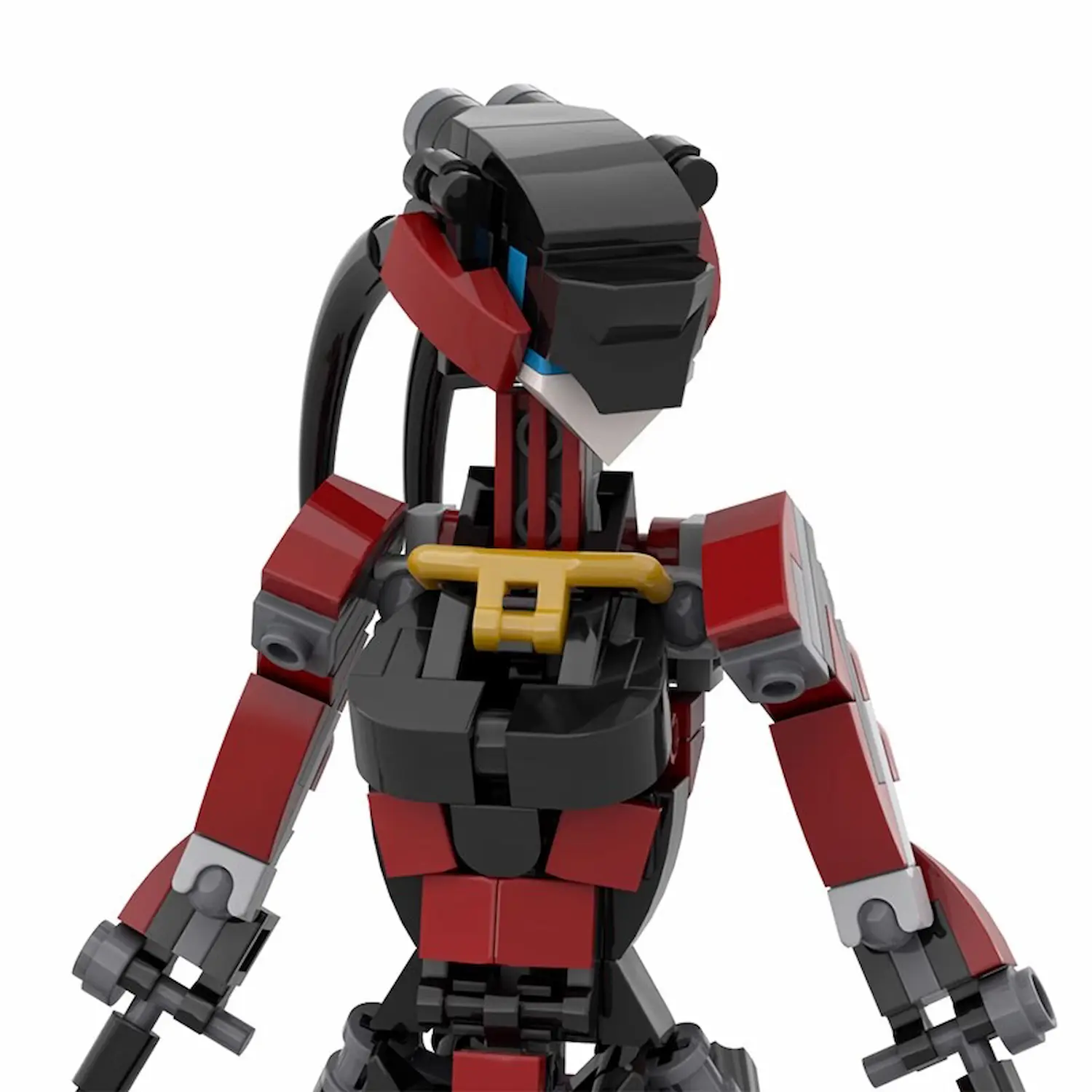 MOC – Ninja Mech Girl (LEGO Alternative Bricks) 2 MOC – Ninja Mech Girl - Classic Size Building Blocks