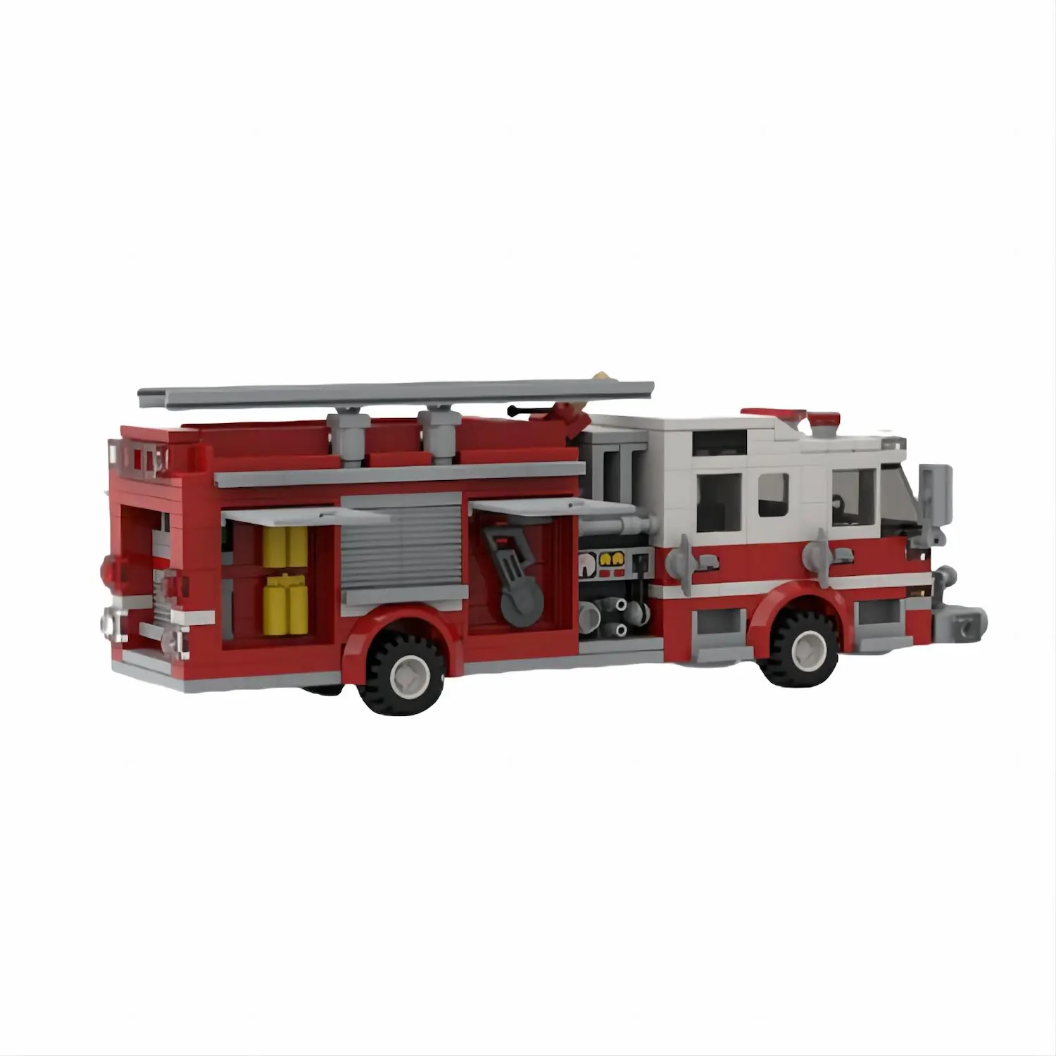 the back of MOC 156284 – Fire pumper truck(LEGO Alternative Bricks) 2 the back of MOC 156284 – Fire pumper truck(LEGO Alternative Bricks) 2
