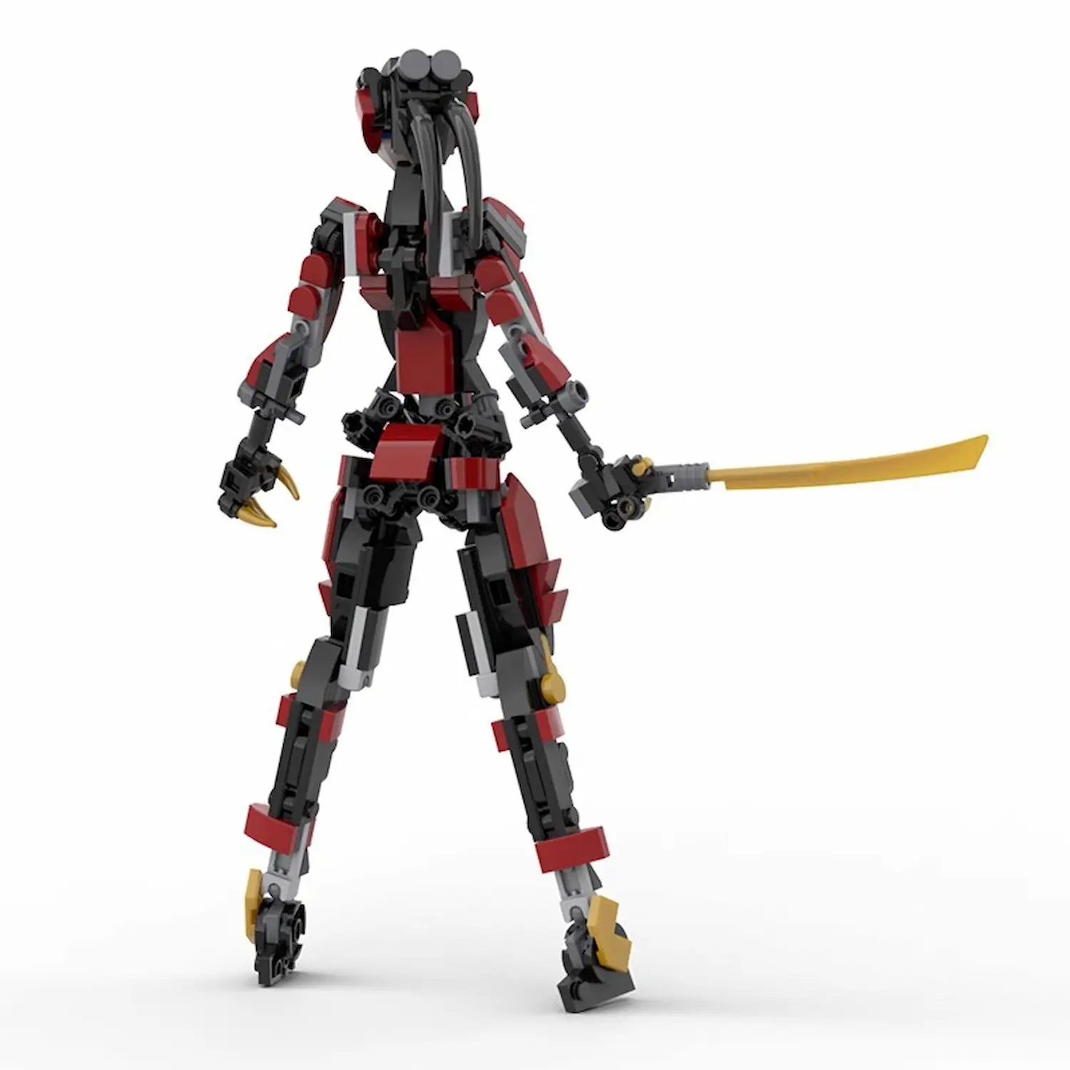 the back of MOC – Ninja Mech Girl (LEGO Alternative Bricks) 4 the back of MOC – Ninja Mech Girl (LEGO Alternative Bricks) 4