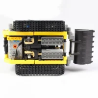 the bottom of MOC 13349 - RC Technic Compact Tracked Loader(LEGO Alternative Bricks) the bottom of MOC 13349 - RC Technic Compact Tracked Loader(LEGO Alternative Bricks)