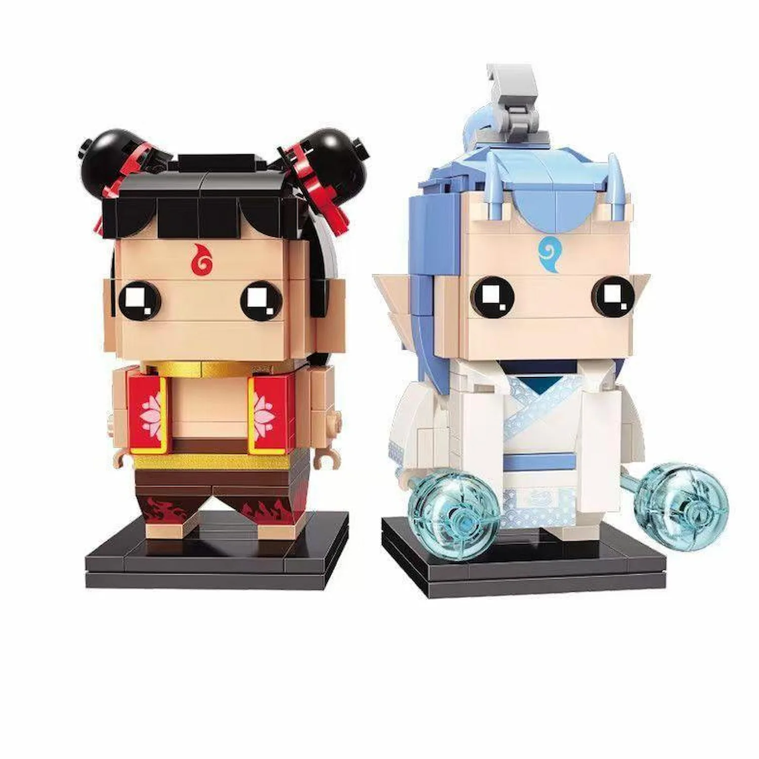 Keeppley Brickheadz - Ne Zha & Ao Bing(LEGO Alternative Bricks) Keeppley Brickheadz - Ne Zha & Ao Bing(LEGO Alternative Bricks)