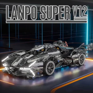 Lamborghini V12 Black LEGO Alternative Bricks Lamborghini V12 Black LEGO Alternative Bricks
