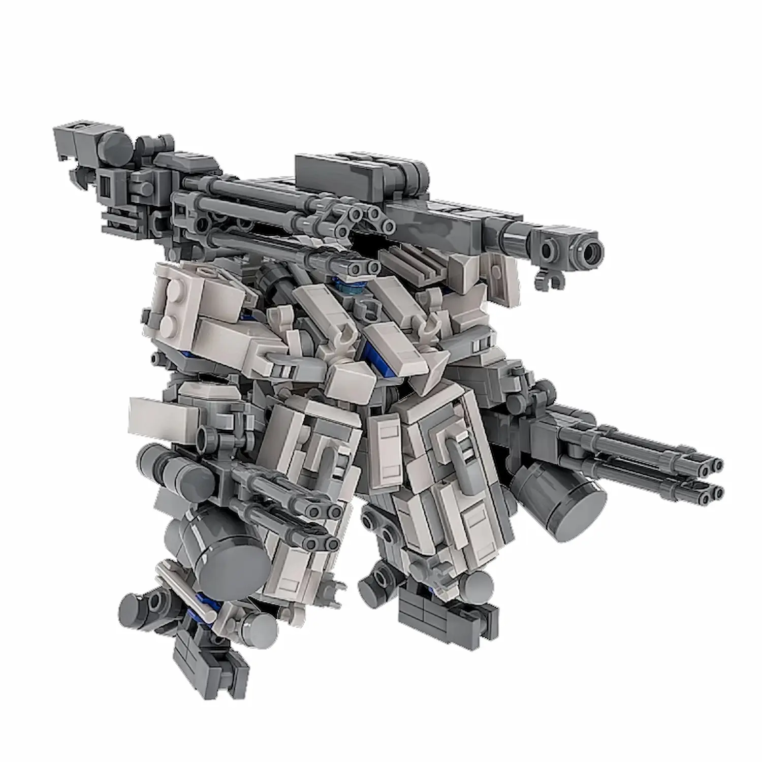 MOC – Military Sci-Fi Mecha LEGO Alternative Bricks 5 MOC – Military Sci-Fi Mecha - Classic Size Building Blocks