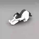 MOC – Stretching Cow Cat - Classic Size Building Blocks