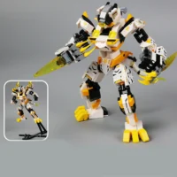 MOC – Western Polar White Tiger Mecha-LEGO Alternative Bricks with holder MOC – Western Polar White Tiger Mecha-LEGO Alternative Bricks with holder