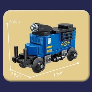 kazi block KY98262-2 blue freight and goods train LEGO Alternative Bricks kazi block KY98262-2 blue freight and goods train LEGO Alternative Bricks