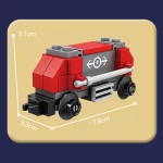 Red City Freight Train - Classic Size Building Blocks