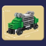 Green Freight/Cargo Train - Classic Size Building Blocks