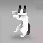MOC – Dancing Cow Cat - Classic Size Building Blocks