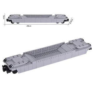 MOC – Depressed-center Heavy duty military Type 1 Tank Carrying Armored Tank Vehicle Transport flatcar Wagon (LEGO Alternative Bricks) MOC – Depressed-center Heavy duty military Type 1 Tank Carrying Armored Tank Vehicle Transport flatcar Wagon (LEGO Alternative Bricks)