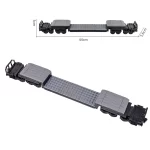 MOC – Depressed center Low-loader wagon Well flatcar - Classic Size Building Blocks