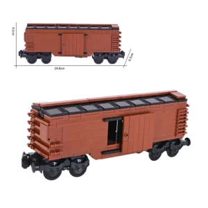 MOC – Flat roof Covered goods wagon boxcar (LEGO Alternative Bricks) MOC – Flat roof Covered goods wagon boxcar (LEGO Alternative Bricks)