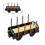MOC – Four wheel Two axle short Small stake wagon - Classic Size Building Blocks