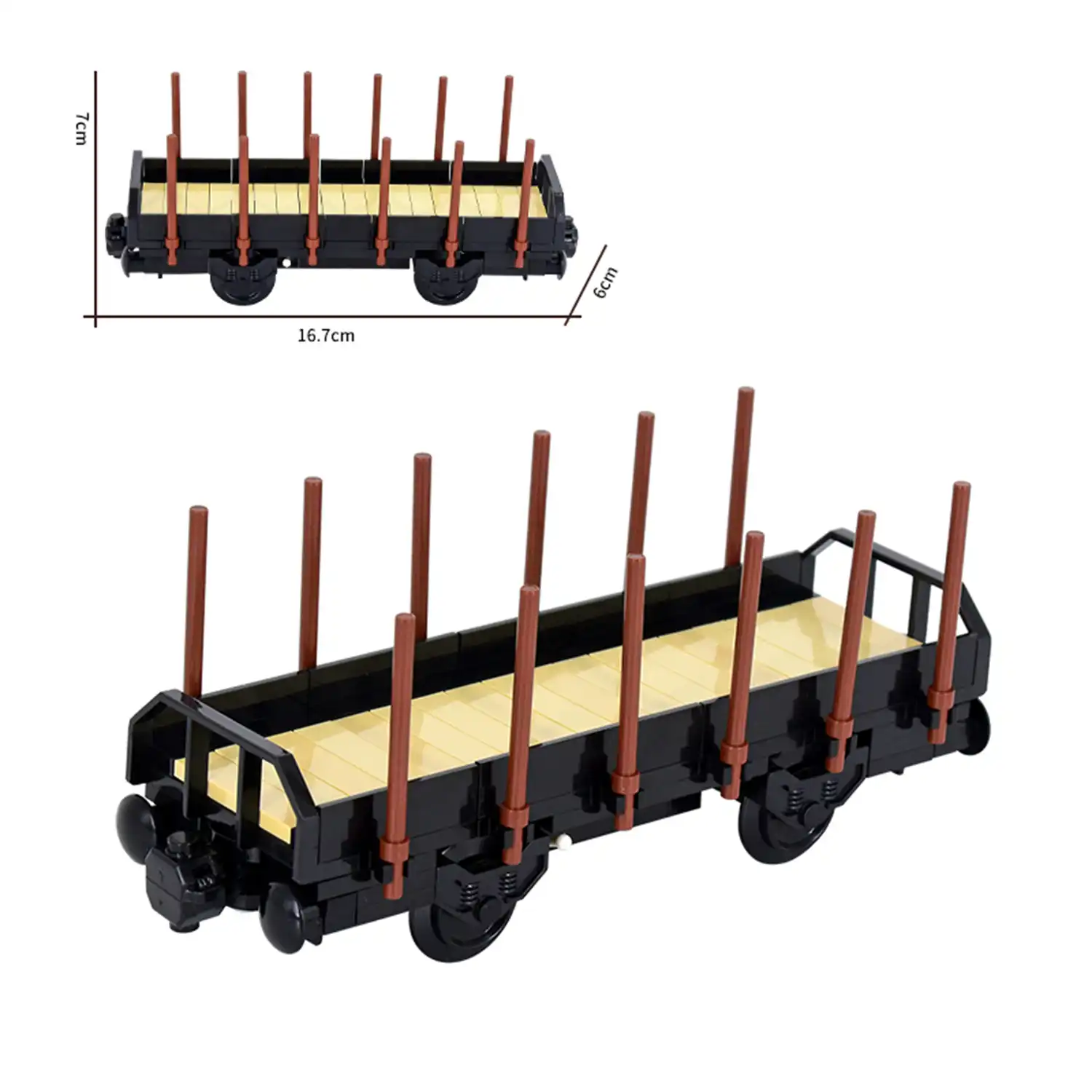MOC – Four wheel Two axle stake wagon car (LEGO Alternative Bricks) MOC – Four wheel Two axle stake wagon car (LEGO Alternative Bricks)