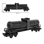 MOC – Liquid transport Tanker Kesselwagen 56 Fuß train car - Classic Size Building Blocks