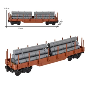 MOC – Logging Pipe Stake wagon Flatcar (LEGO Alternative Bricks) MOC – Logging Pipe Stake wagon Flatcar (LEGO Alternative Bricks)