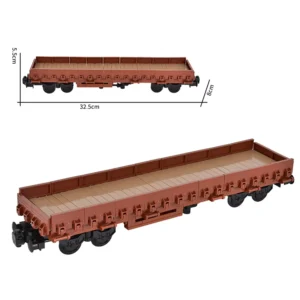 MOC – Low sided sideboard wagon deck flatcar (LEGO Alternative Bricks) MOC – Low sided sideboard wagon deck flatcar (LEGO Alternative Bricks)