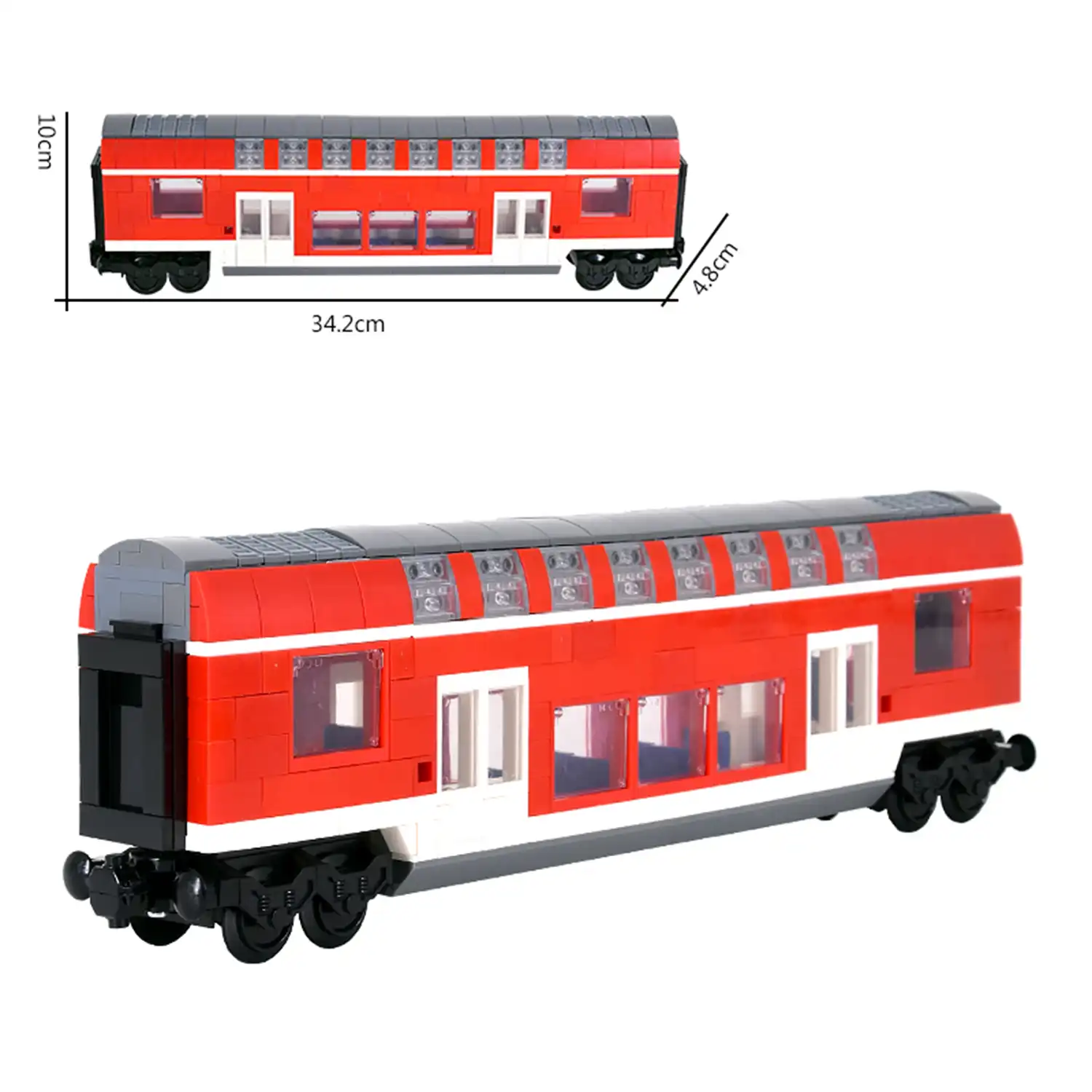 MOC – Modern Regional Intercity Regional Express passenger coach train car (LEGO Alternative Bricks) MOC – Modern Regional Intercity Regional Express passenger coach train car (LEGO Alternative Bricks)