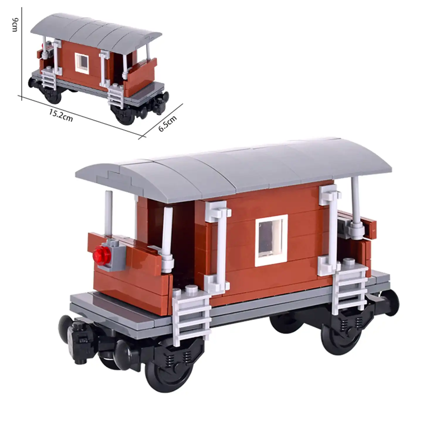 MOC – Old fashioned Retro Vintage Caboose City Freight Train Car (LEGO Alternative Bricks) MOC – Old fashioned Retro Vintage Caboose City Freight Train Car (LEGO Alternative Bricks)