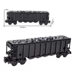 MOC – Open-top freight Hopper Gondola Bulk goods wagon car - Classic Size Building Blocks