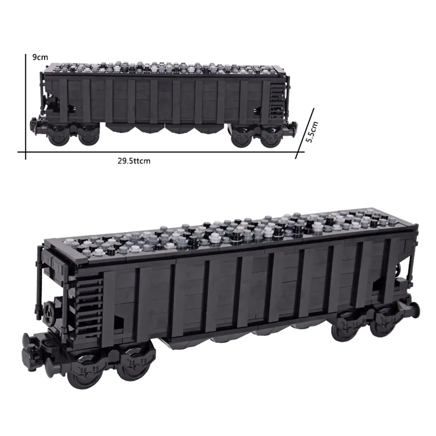 MOC – Open-top freight Hopper Gondola Bulk goods wagon car (LEGO Alternative Bricks) MOC – Open-top freight Hopper Gondola Bulk goods wagon car (LEGO Alternative Bricks)