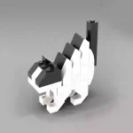 MOC – Frightened Cow Cat - Classic Size Building Blocks