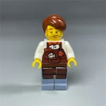 Barista Boy - Custom Printed Brick Block Figure