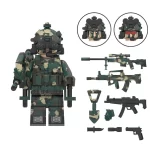 Snow Leopard Commando​​ - Custom Printed Brick Block Figure