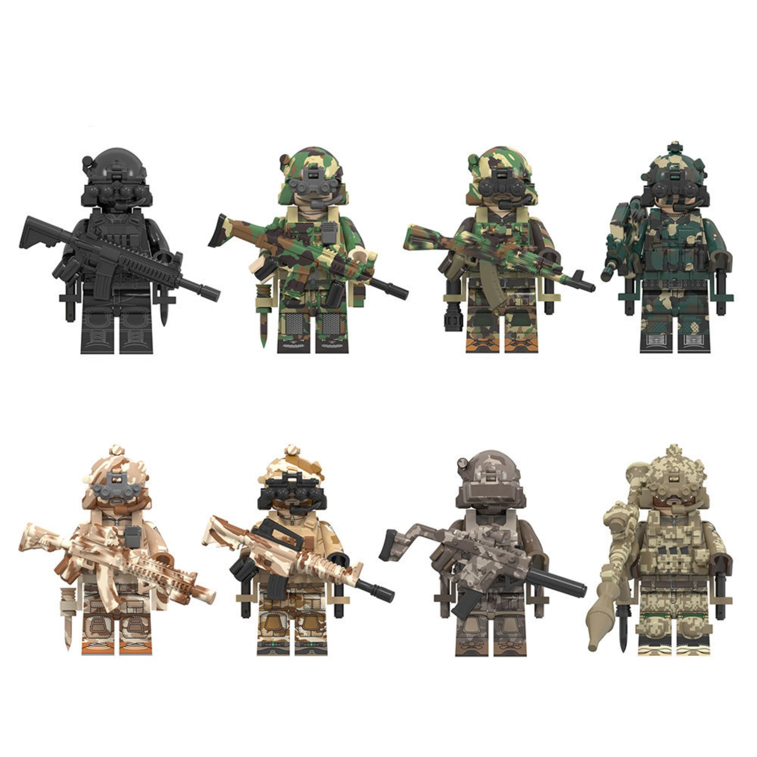Minifigure - Special Forces Unit​ Figures​ (LEGO Alternative)