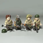 Band of Brothers Easy Company figures World War II era US military uniforms - Custom Printed Brick Block Figure