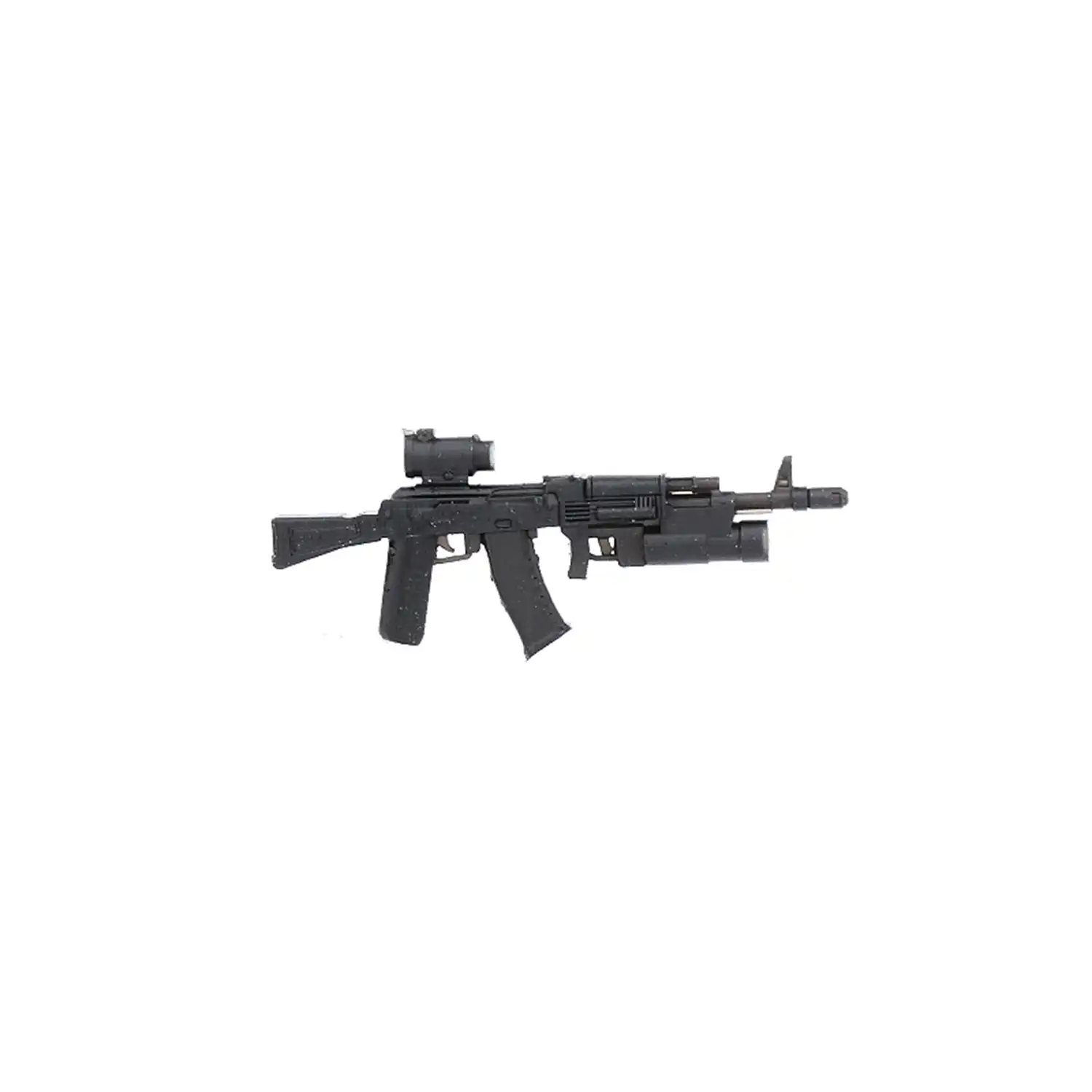 Custom Piece Miniature – AK 74 assault rifle fitted with an underbarrel grenade launcher – 3D Print for LEGO minifigure