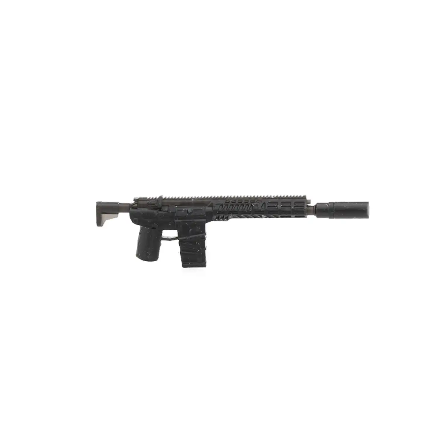 Custom Piece Miniature – AR 10 style pistol or a similar 308 caliber short-barreled rifle – 3D Print for LEGO minifigure