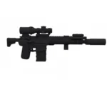 AR 15 M4 platform rifle tactical carbine - Custom 3D Printed Miniature Accessory Parts Pieces for Brick Block Figures