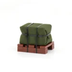 Airdrop Supply Package Palletized Cargo Load - Custom 3D Printed Miniature Accessory Parts Pieces for Brick Block Figures