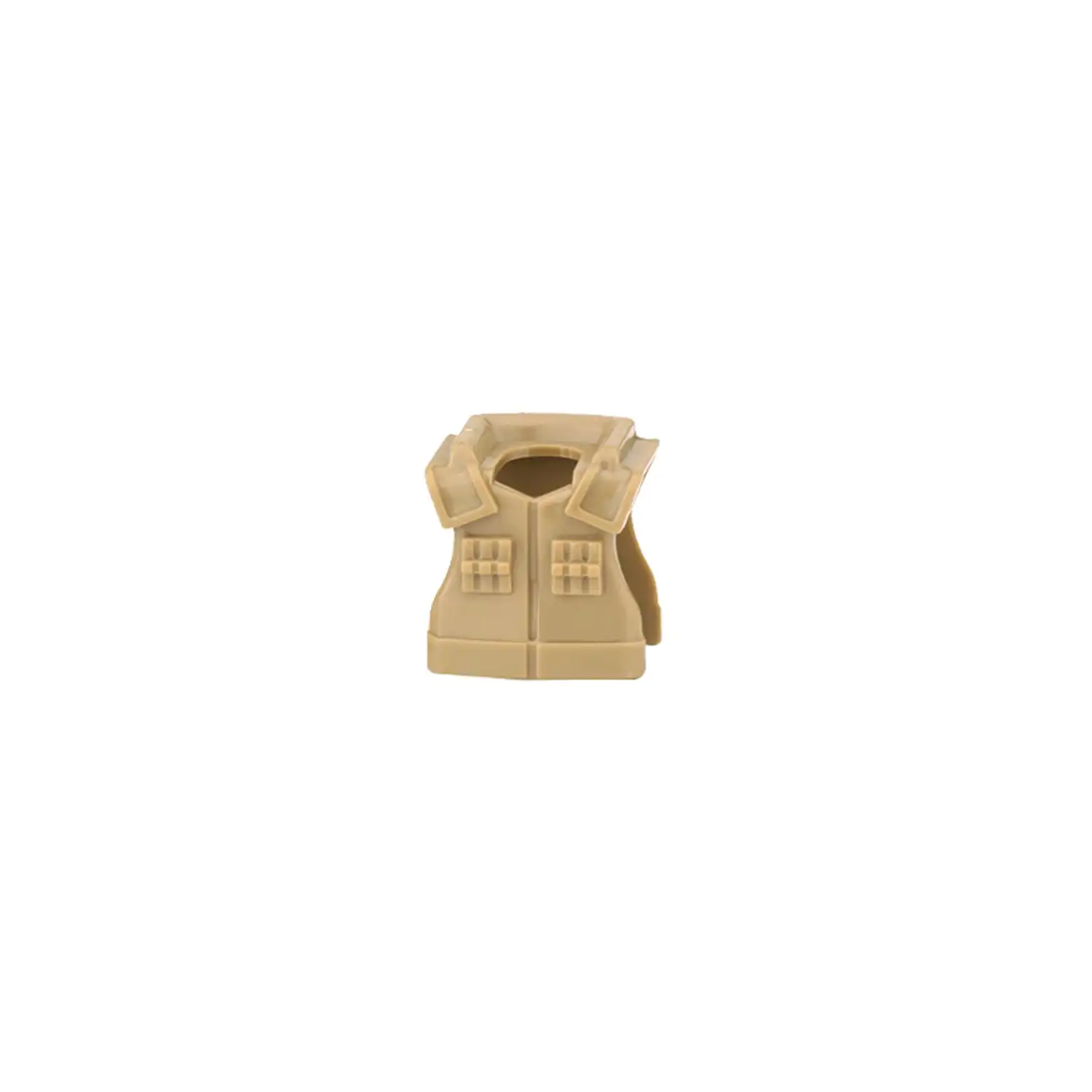 Custom Piece Miniature – B20 Tactical Vest Body Armor dark tan with two prominent pouches on the upper chest – 3D Print for LEGO minifigure Custom Piece Miniature – B20 Tactical Vest Body Armor dark tan with two prominent pouches on the upper chest – 3D Print for LEGO minifigure