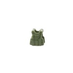 BrickArms PCV Plate Carrier Vest army green – Specialist - Custom 3D Printed Miniature Accessory Parts Pieces for Brick Block Figures
