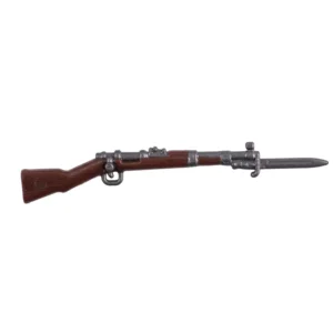 Custom Piece Miniature – German Karabiner 98k Kar98k rifle with wood grain stock and fixed bayonet – 3D Print for LEGO Minifigure Custom Piece Miniature – German Karabiner 98k Kar98k rifle with wood grain stock and fixed bayonet – 3D Print for LEGO Minifigure