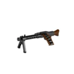 German MG 34 machine gun with an ammunition belt - Custom 3D Printed Miniature Accessory Parts Pieces for Brick Block Figures