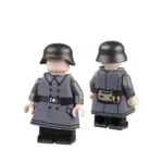 German military uniform overcoat - Custom 3D Printed Miniature Accessory Parts Pieces for Brick Block Figures
