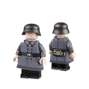 Custom Piece Miniature – German military uniform overcoat – 3D Print for LEGO Minifigure 2 Custom Piece Miniature – German military uniform overcoat – 3D Print for LEGO Minifigure