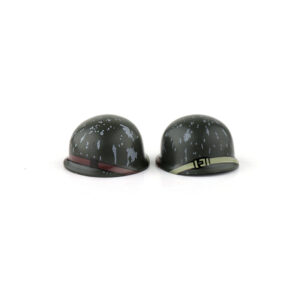 Custom Piece Miniature – M1 helmet with white paint splatters 2 pieces – 3D Print for LEGO minifigure Custom Piece Miniature – M1 helmet with white paint splatters 2 pieces – 3D Print for LEGO minifigure